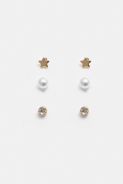 Pull & Bear 9 çift küpe seti