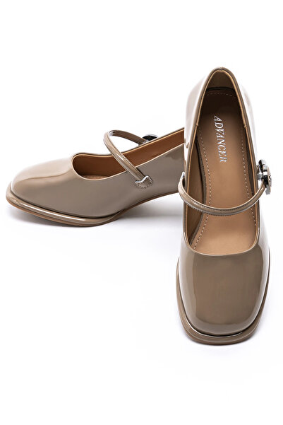 advancer Chunky Heel Shoes TP312-1 Peach