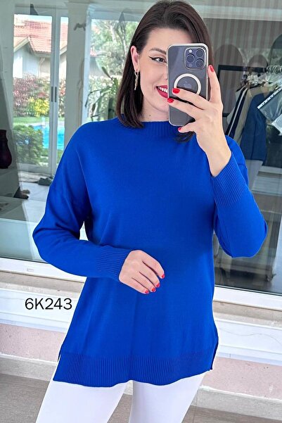 İnce Topuk Crew Neck Knitwear Blouse 6K243