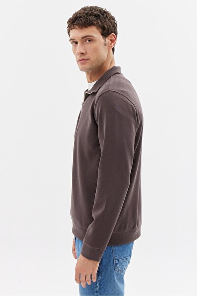 PAULMARK Men's Half Zip Sweat Top