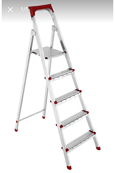 Genel Markalar Merdiven 4+1 galvanizli merdiven malzeme koyma raflı