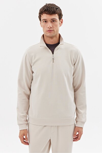 PAULMARK Men's Half Zip Sweat Top