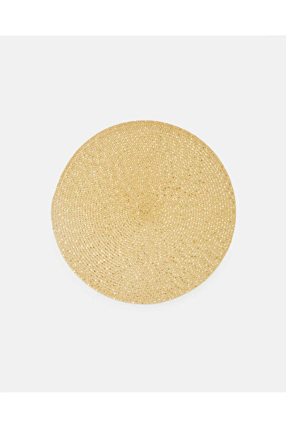 REDTAG Gold Textured Round Placemat