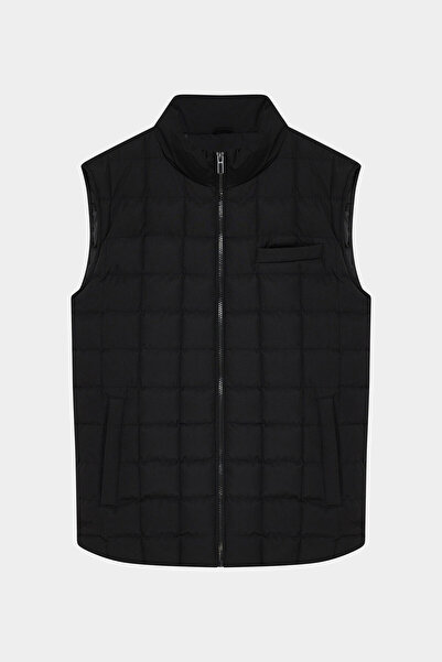 W Collection ZIPPERED BLACK VEST