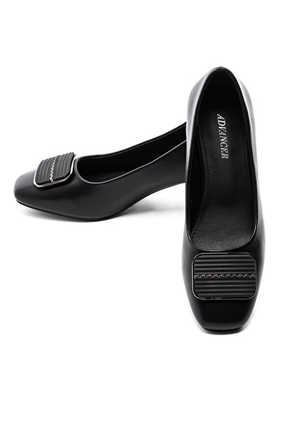 advancer Pantofi cu Toc Gros TP2377-2 Negru