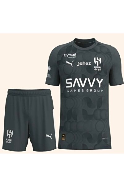 Al hilal طقم نادي الهلال السعودي رمادي