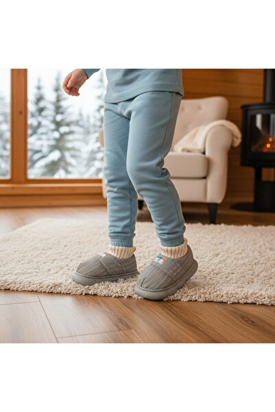 OEM Cotton lined slippers for children, for indoors or short outdoor outings, 43079D-85