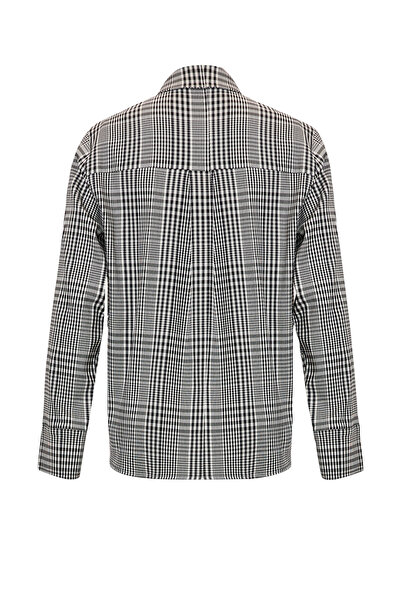 Exquise Plaid Pattern Long Sleeve Regular Shirt