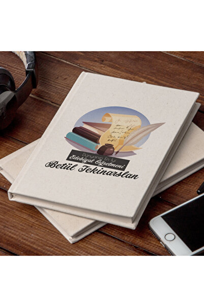 Hediyesepeti Gift Canvas Notebook for Teachers of Turkish Language and Literature