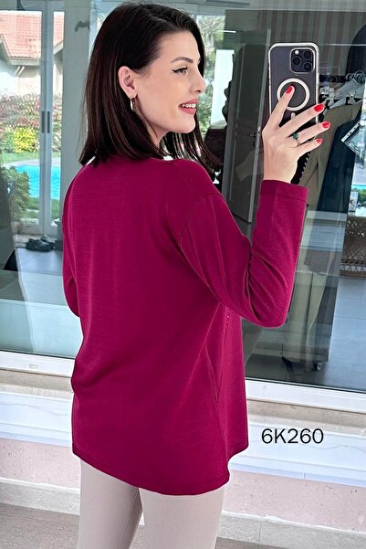 İnce Topuk Stone Detail Knitwear Blouse 6K260