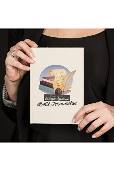 Hediyesepeti Gift Canvas Notebook for Teachers of Turkish Language and Literature