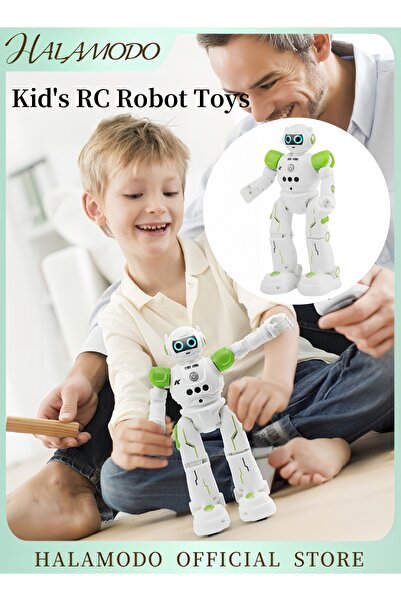 HALAMODO ألعاب روبوتية للأطفال تعمل بالتحكم عن بعد مع مستشعر إيماءات قابلة لل...