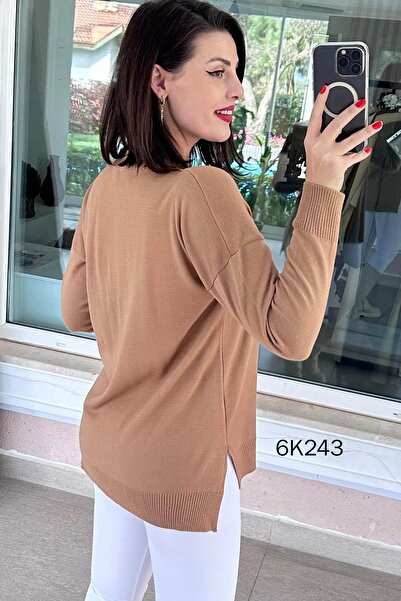 İnce Topuk Crew Neck Knitwear Blouse 6K243