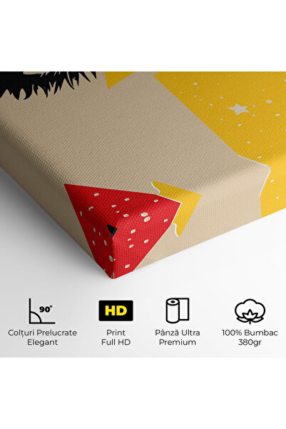 Arthub Canvas Painting, Bedroom And Living Room, Modern, Blue Pop Eye