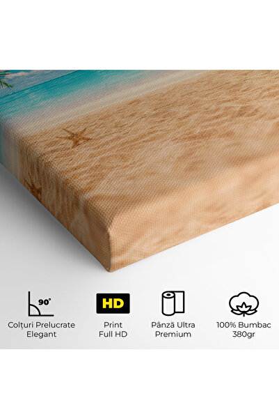 Arthub Canvas Painting, Bedroom And Living Room, Landscapes, Exotic Beach Ocean