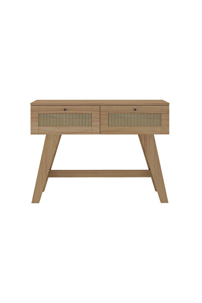 ARTLY Console side table for entryway, living room, and home; oak color; elegant design; 4637