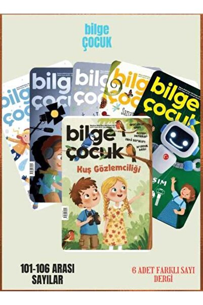 Bilge Çocuk Dergisi Bilge Çocuk 6 Adet Dergi (101-102-103-104-105-106 Sayılar)