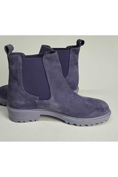 Lucciola Kadın Hakiki Deri Lastikli Mor Süet Bot