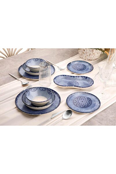 Noble Life Ocean 27 Parça Porselen Yemek Takımı