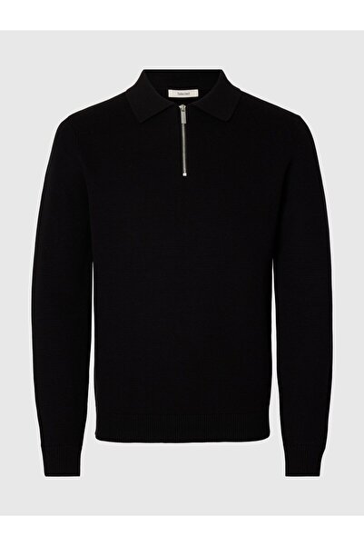 SELECTED Half-zip Pullover Langarm