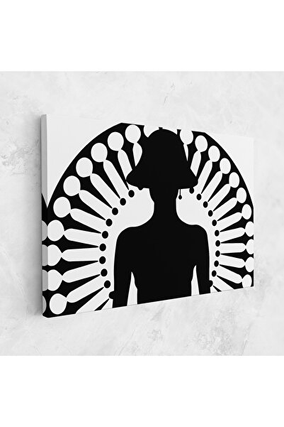 Arthub Tablou Canvas, Dormitor Si Living, Femei, Black Shilouette Lady