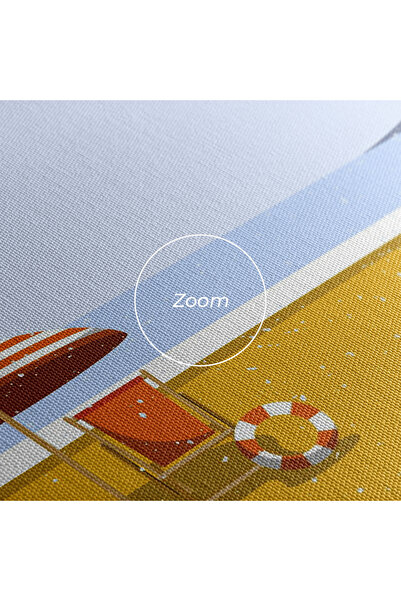 Arthub Canvas Painting, Bedroom And Living Room, Landscapes, Yellow Beach