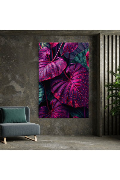 Arthub Canvas Painting, Bedroom And Living Room, Flowers, Big Purple Exotic