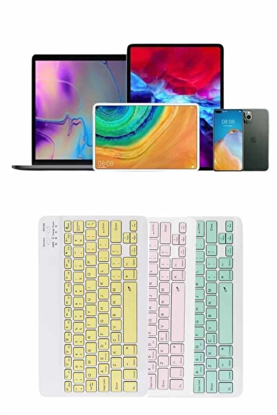 Epilons Bfs Uyumlu Kablosuz Bluetooth Şarj Edilebilir Mini Q Klavye