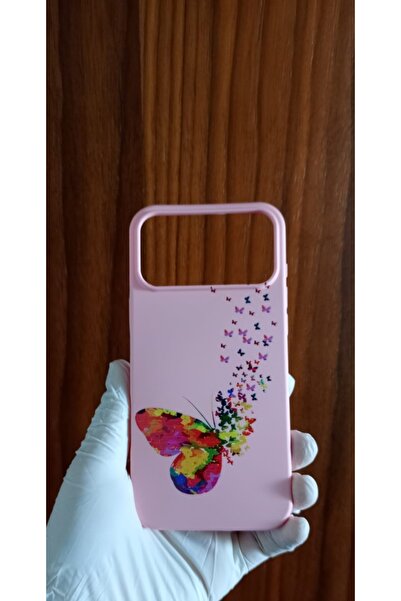 Newon غطاء هاتف آيفون 17 برو ماكس مطبوع بنقش الفراشة مع بطانة مخملية داخلية م...