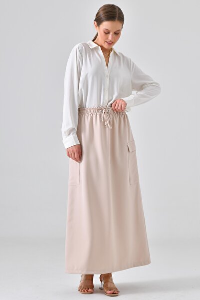 Saade Elastic waist pocket detailed skirt