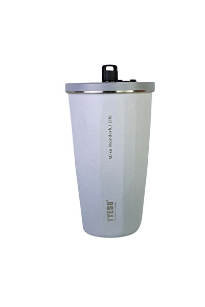 SAFECARE Cup with Straw, 500 ml, White-Grey