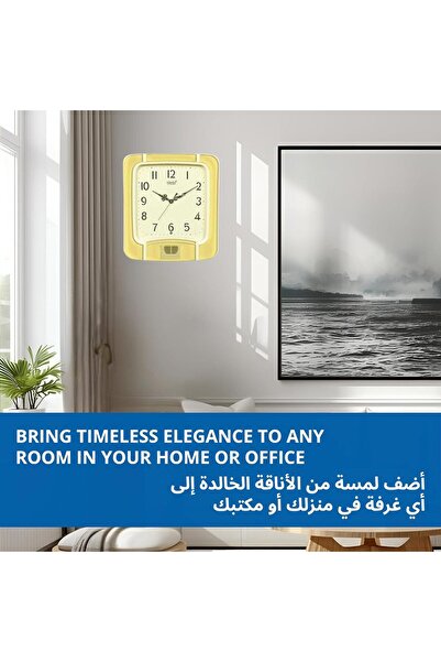 ajanta Plain Musical Clock (White, 797) - Analog