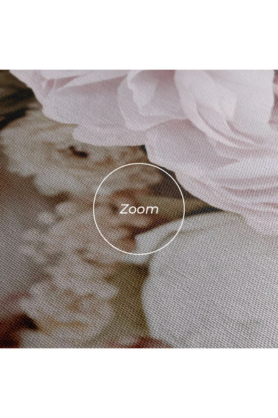 Arthub Canvas Painting, Bedroom And Living Room, Flowers, Grey Peony Bouquet