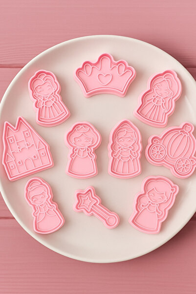 Sunman 10 'Lu - Pamuk Prenses Kurabiye v Oyun Hamuru Kalıbı Kesici Set