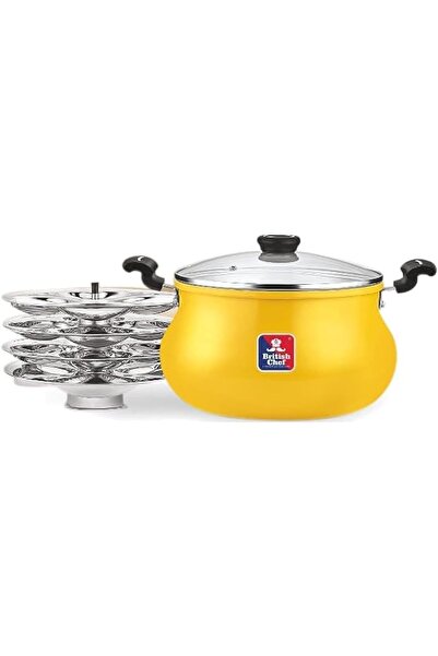 British Chef طباخ متعدد مع أطباق إيدلي، لمسة نهائية من الفولاذ المقاوم للصدأ،...