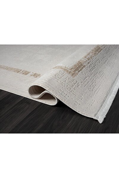 Cotto Home Ottowa OT003A Krem Bej Halı Klasik Desenli Tozu Az Akrilik Pamuk T...