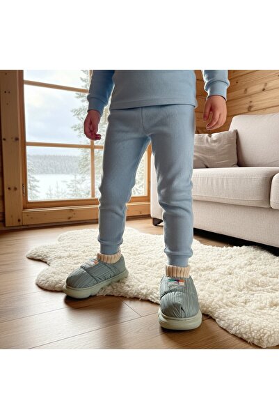 OEM Cotton lined slippers for children, for indoors or short outdoor outings, 43079B-85