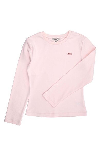 Ozmoz By Mukadder Özden Organic Light Pink Winter Girls' Thin Sweatshirt