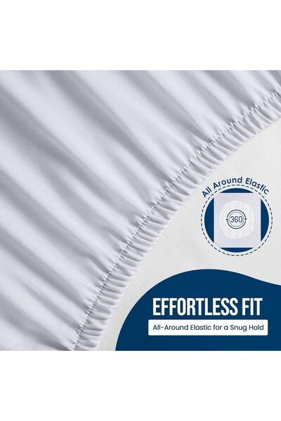 Utopia Bedding Luxury 200gsm Waterproof Mattress Protector - Queen, White