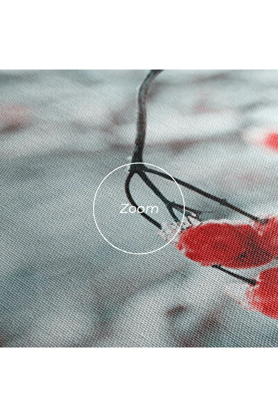 Arthub Canvas Painting, Bedroom And Living Room, Landscapes, Snow Red Fruits