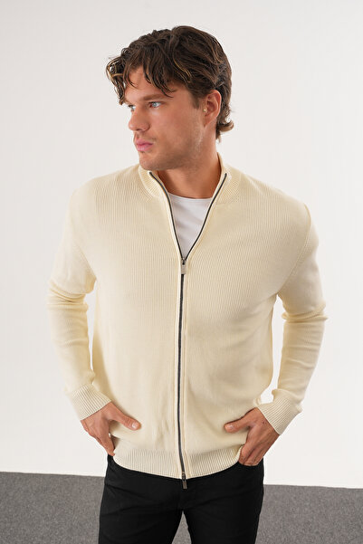 No Way Чоловічий светр з двосторонньою блискавкою, прямий крій