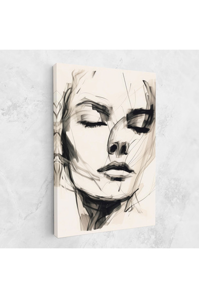 Arthub Tablou Canvas, Dormitor Si Living, Femei, Continuous Line Woman