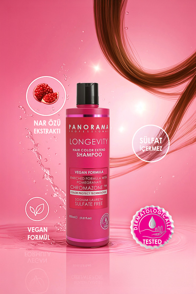 PANORAMA PROFESSIONAL Longevity - Boyalı Saçlar için Şampuan - Chromazone ve ...