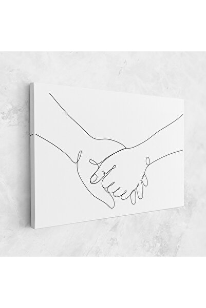 Arthub Canvas Painting, Bedroom And Living Room, Abstract, Minimalistic Hands