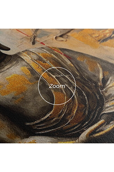 Arthub Canvas Painting, Bedroom And Living Room, Modern, White Red Buddha