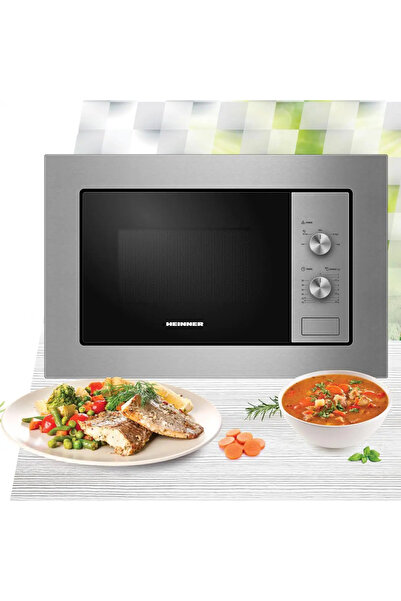 Heinner BUILT-IN MICROWAVE OVEN HMW-MDBI20MIX, 800 W, 20 L,BLACK