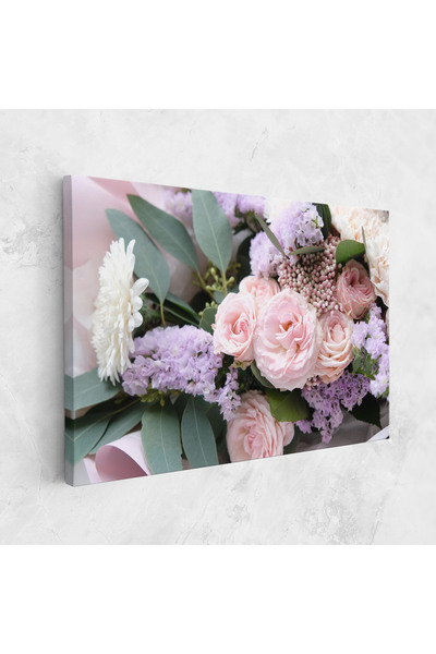 Arthub Canvas Painting, Bedroom And Living Room, Flowers, Beautiful Pink Roses