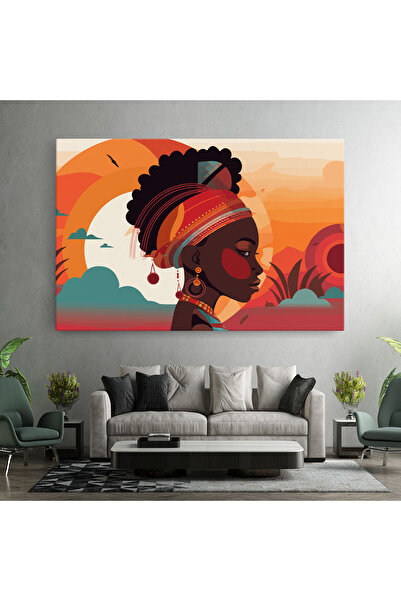 Arthub Canvas Painting, Bedroom And Living Room, Women, African Lady Art