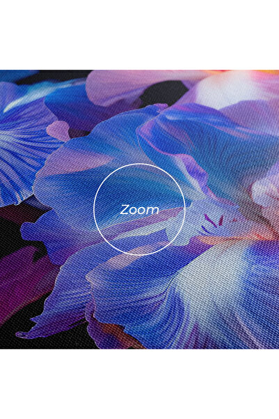 Arthub Canvas Painting, Bedroom And Living Room, Flowers, Blue Light Iris