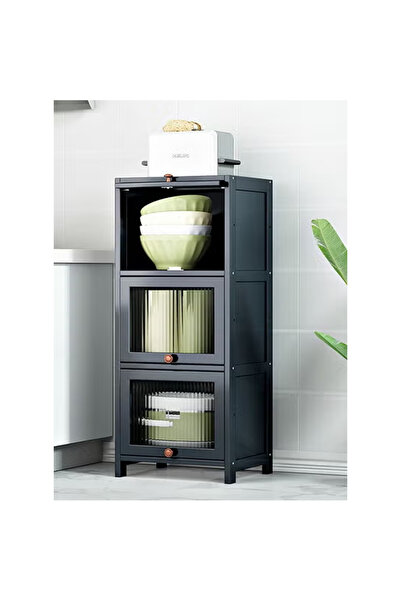 KEKE 3 Tier Multifunctional Kitchen & Bathroom Ultra-Narrow Bathroom Gap Storage Cabinet Rack